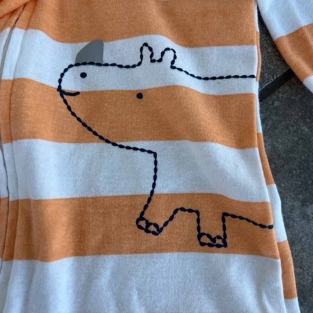 Carter's Size 2T Striped Cotton Pajamas Jumper Snug Fit Cotton